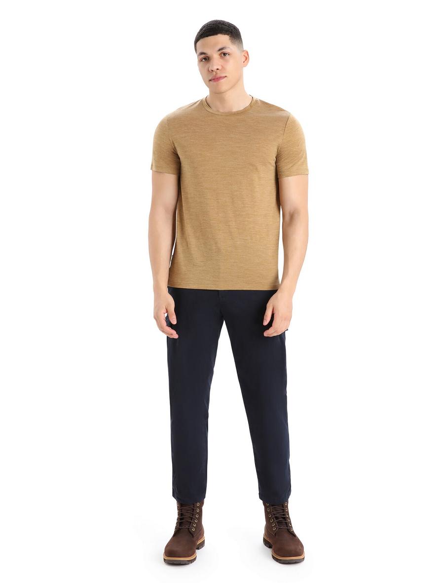 Koszulki Icebreaker Merino Sphere II Krótkie Sleeve Męskie Khaki | PL 1795BEXC